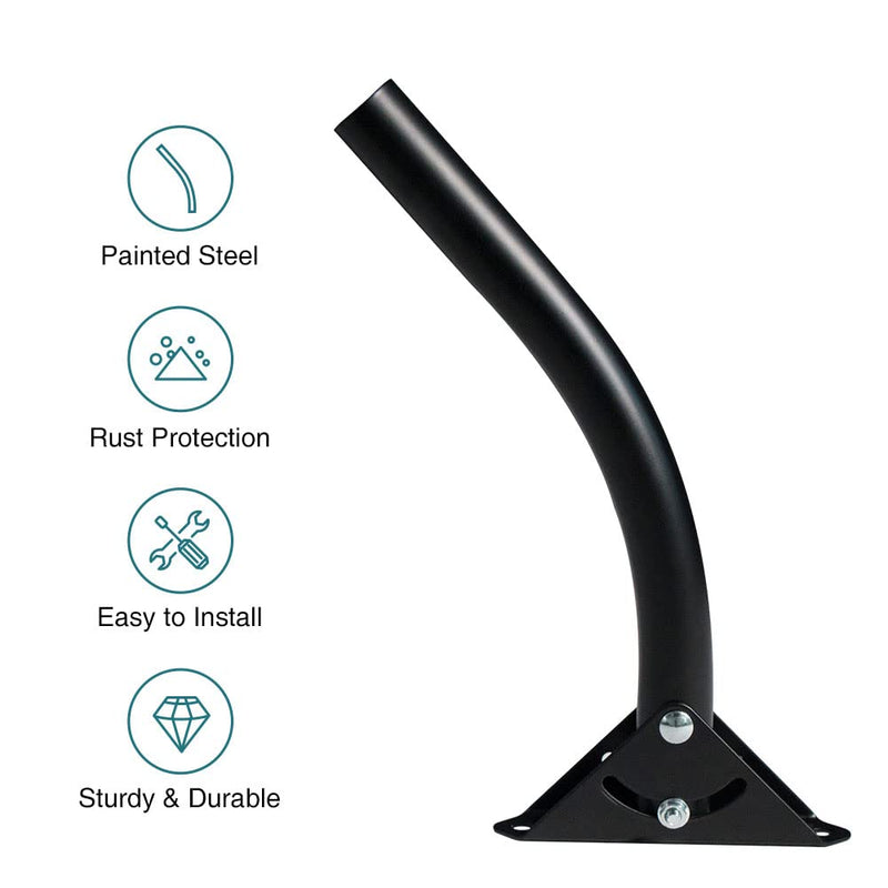 ANTOP Adjustable Attic Antenna Mount - Outdoor TV Antenna Mounting Pole Universal Mount Brackets - Easy Installation, Solid Structure, Weather Proof