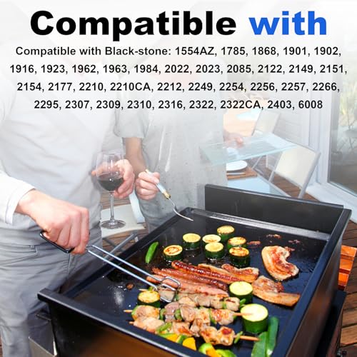 5-Pack Short M6 Step Bolt Compatible with Blackstone Gas Griddles 1785, 1868, 1901, 1902, 1916, 1962, 1963, 2022, 2023, 2085, 2151, 2177 Replacement for Gas Griddles with Side Shelves