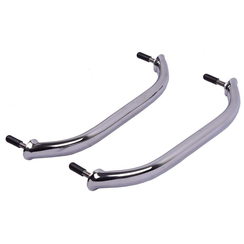 Hoffen 12Inch Boat Grab Bar, Stainless Steel Oval Grab Handle Handrail Multipurpose Hardware (2pcs)