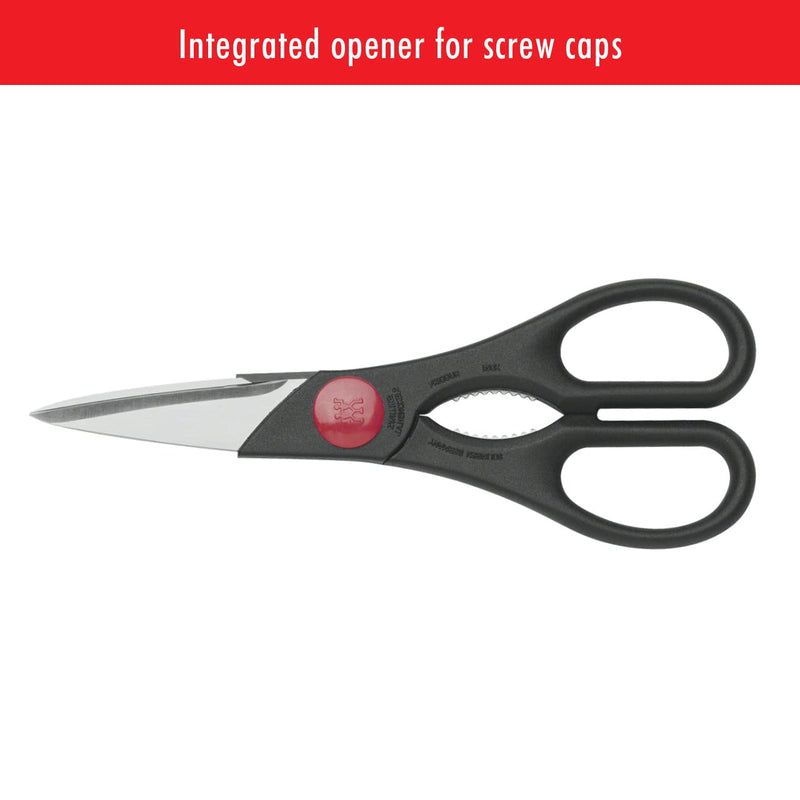 ZWILLING TWIN Kitchen Shears, Multi-Purpose, Heavy Duty, Stainless Steel Blades, Black