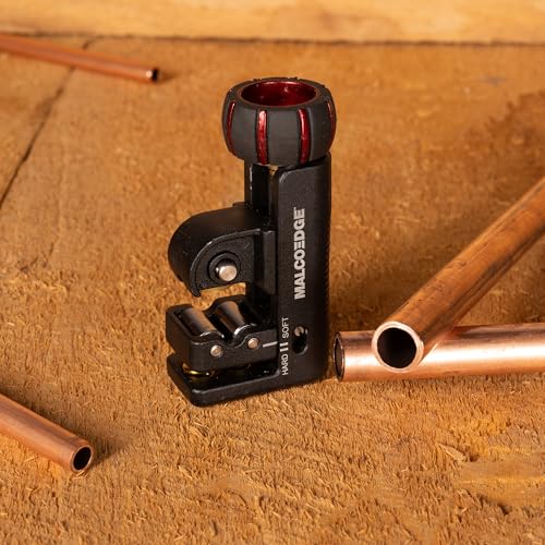MalcoEdge TC1010 Tube Cutter 1/8 to 7/8 Inch - HVAC/R & Plumbing - Spring-Loaded Tube Cutting Tool - Copper, Aluminum, & Steel Tubing up to 0.04”