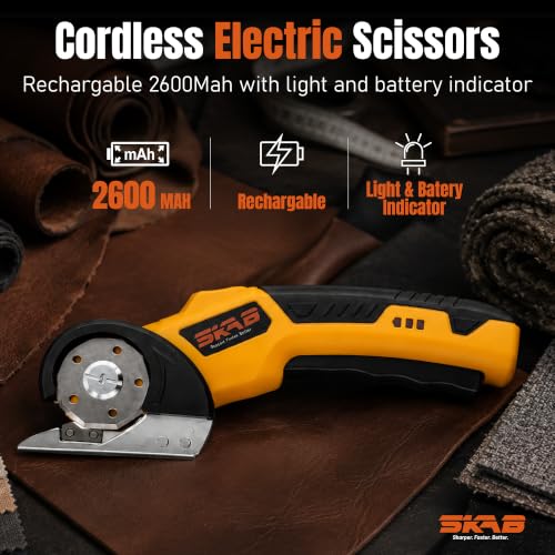 Cardboard Cutter Electric Scissor Rechargeable, 2600Mah Blue