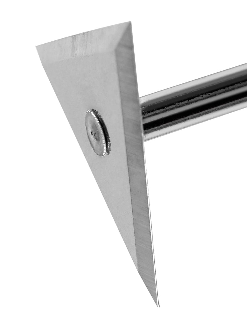 ROLLINGDOG Shave Hook Triangle Stainless Steel - Removing Paint and Varish From Flat Surfaces With Hammer Cap