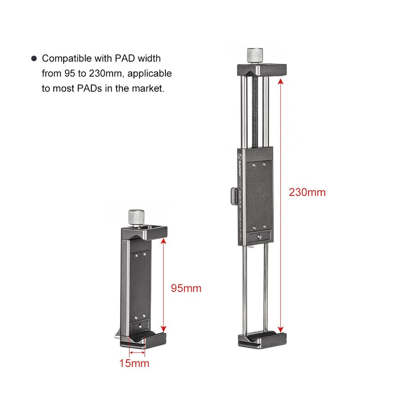 PC-01 Tablet Laptop Mount Smart Phone Bracket Tripod Bracket Accessories for pad Pro Holder Arca Swiss Stand Universal