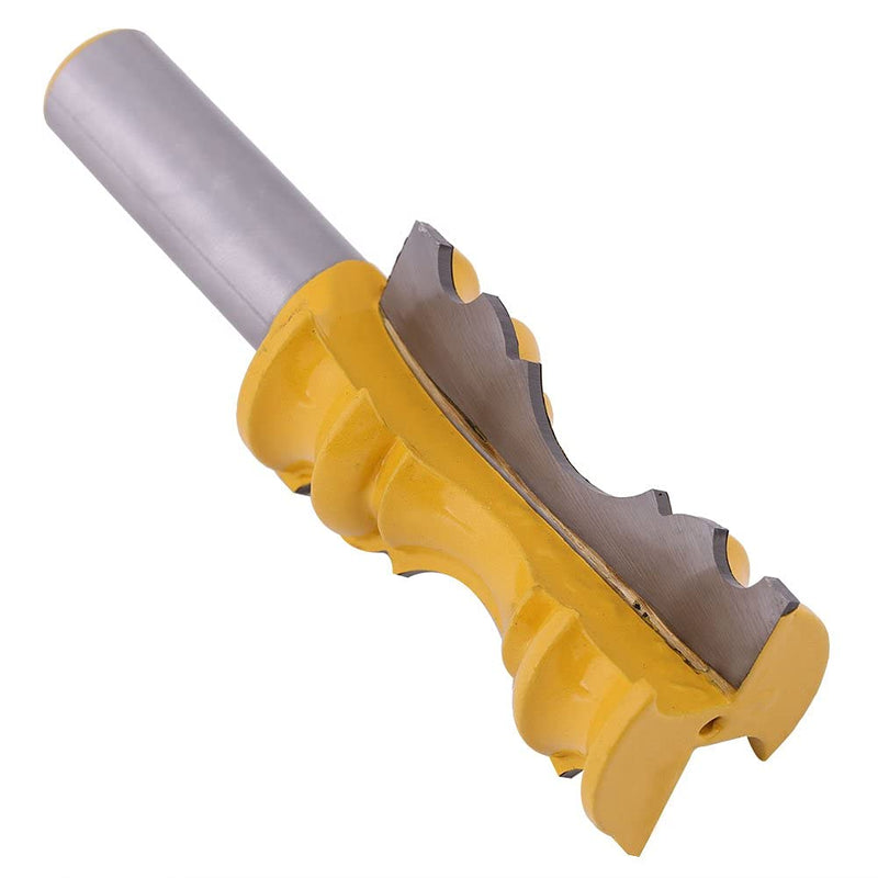 Crown Router Bit, 1/2" Shank Router Bit Large Elaborate Milling Cutter Chair Rail for Woodworking Tool