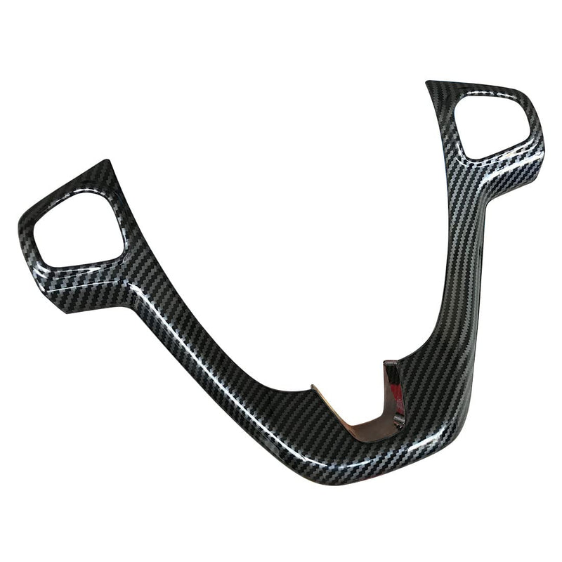 ruihe Carbon Fiber Color Steering Wheel Cover Trim Fit for Ford Fiesta 2012 2013 2014 2015 2016 2017 2018