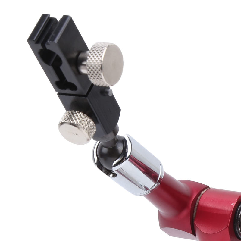 Magnetic Base Indicator Holder 50kg Pull Dial Indicator Holder | Red Magnetic Indicator Base, Universal Magnetic Base Stand, Mini Magnetic Base Indicator Hold