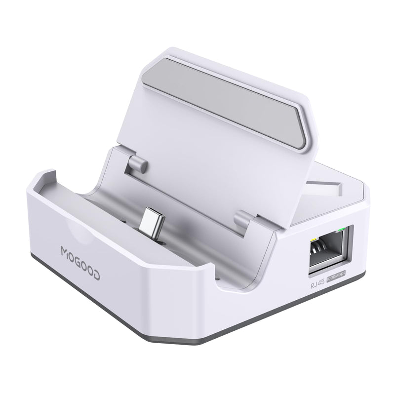 MOGOOD USB C Docking Station Type C Hub Switch 2 TV Dock Docking Station with HDMI,2 USB 3.0,100W PD, 1000M Ethernet Compatible with Switch, Mobile Phones