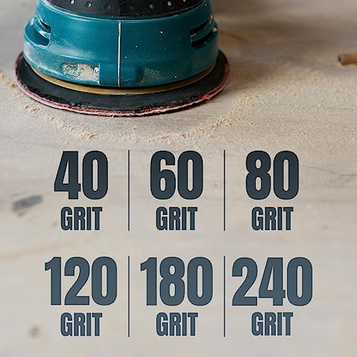 POWERTEC 10 PCS 80 Grit 12 Inch PSA Sanding Discs, Self Stick Adhesive Sandpaper, 12" for Drywall, Woodworking, Paint, Epoxy with Random Orbital Sanders, DA Sanders, 6x48 Belt Disc Sander (110600V) 80 Grit, 10PK