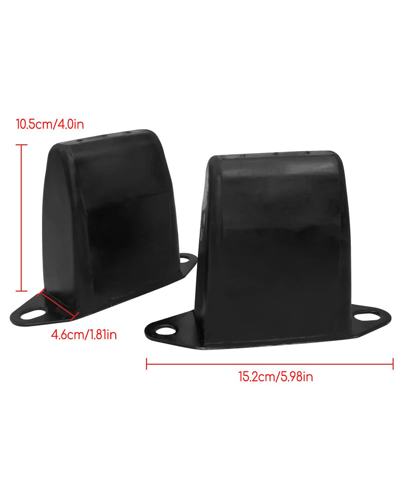 4'' Rear Suspension Bump Stop Fit for XJ Cherokee MJ Comanche 1984-2001 Rear Bump Stops, 4 Inch Leaf Spring Jounce Bumper, 2Pcs
