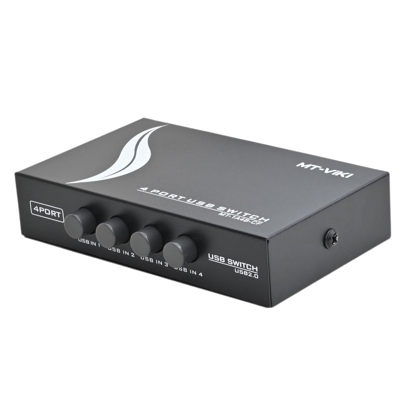 4 Port USB 2.0 Sharing Manual Switch Box Hub 4 PCS Share Switcher 1 USB Device for Printer Scanner Camera Keyboard (4 Port) 4 Port