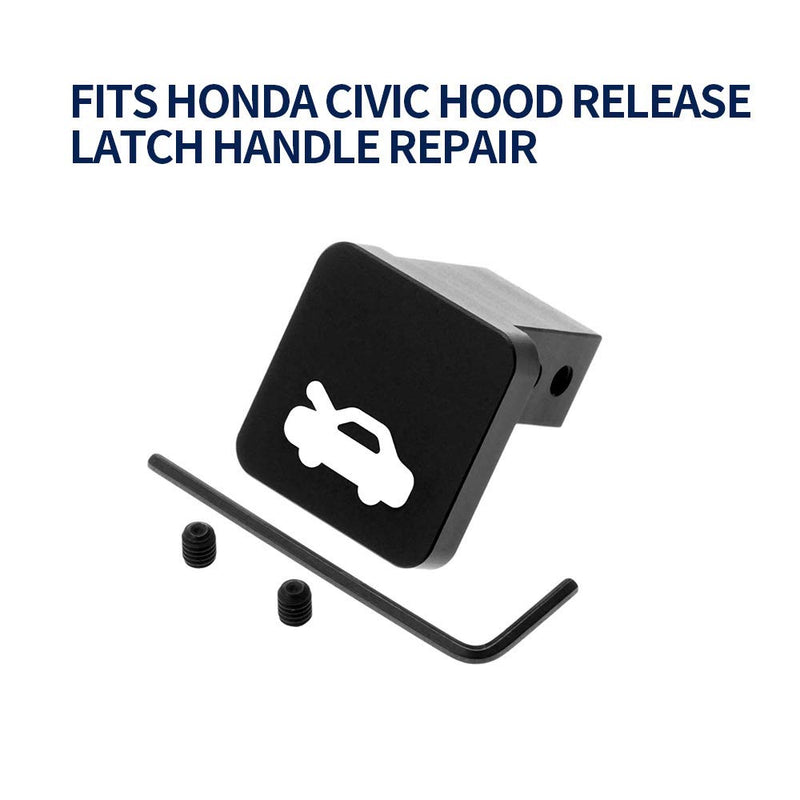 Hood Release Latch Handle Repair Kit Replacement for Honda Civic 96-2011, CR-V 97-2006, Element 03-2011, Heavy Duty Billet Aluminum Hood Latch Release Cable Repair Kit