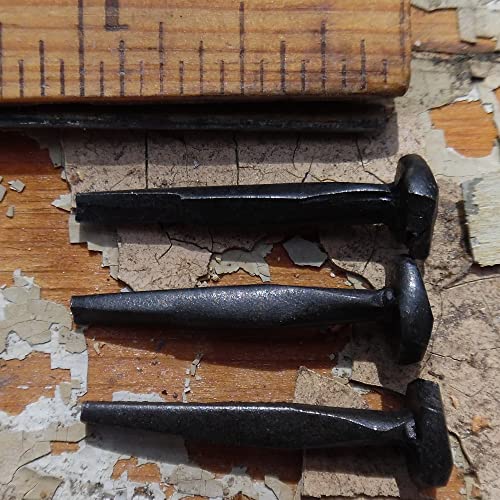 (50) 1" Steel Decorative Antique Wrought Head Nails-Rose Head Nails