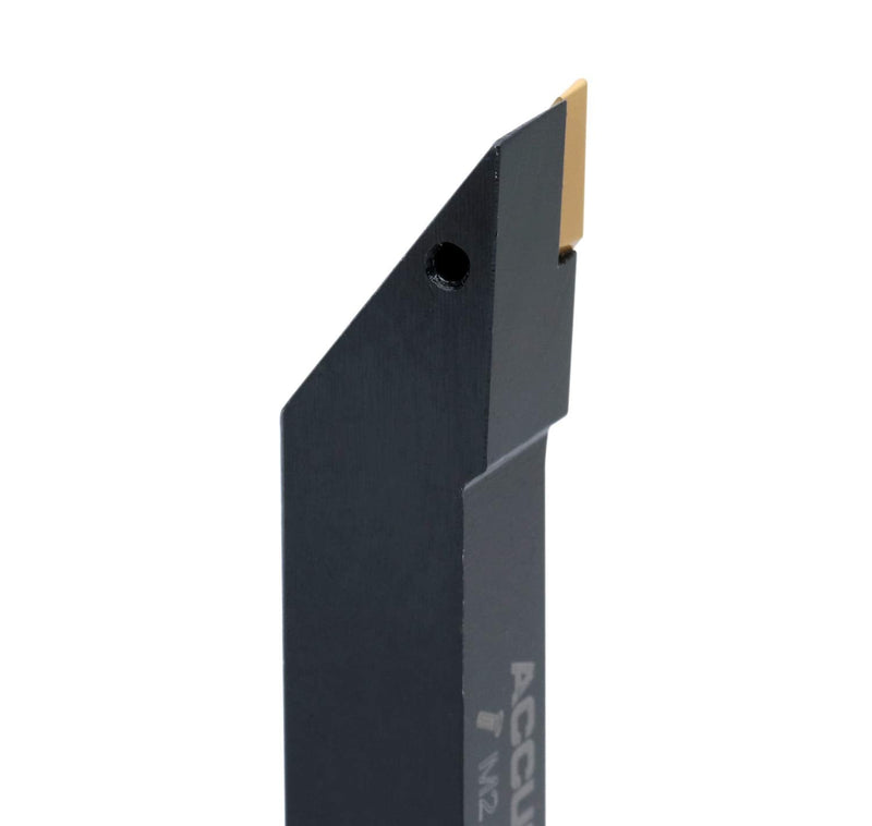 Accusize Indexable Tool Holder, 1/2", 2373-5006 | SVJB R-08-2A Right Hand Turning Tool Holder, 1/2" Shank, 4" OAL, Carbide VBMT22 Insert, -3° 1/2", Right Hand