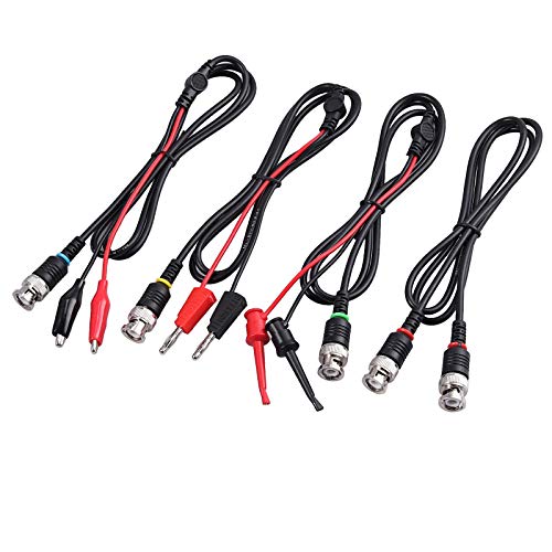 Proster BNC Test Lead Kit - 4 Cables: Alligator/Hook/Stack/Coaxial