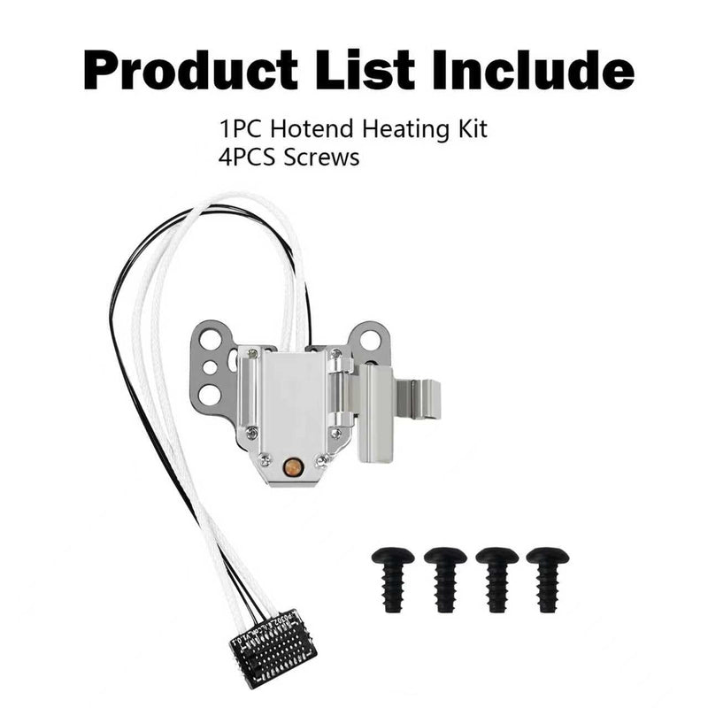 AD5X Hotend Heating Assembly Kit for Flashforge 3D Printer | Heating Kit with Thermistor/Heater Cartridge/Metal Clip, Heat-Resistant, Wear-Resistant Long-Lasting, Easy Quick-Change AD5X Heating Kit
