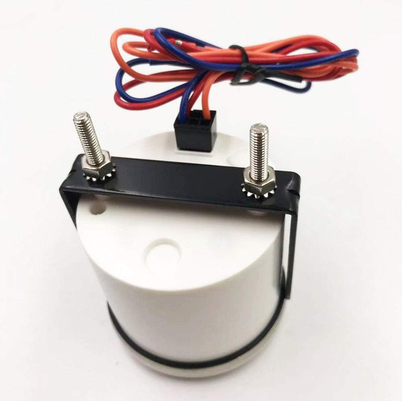 52MM 2" Hour Meter Gauge Red Backlight for Marine Boat 9-32V Waterproof Silver