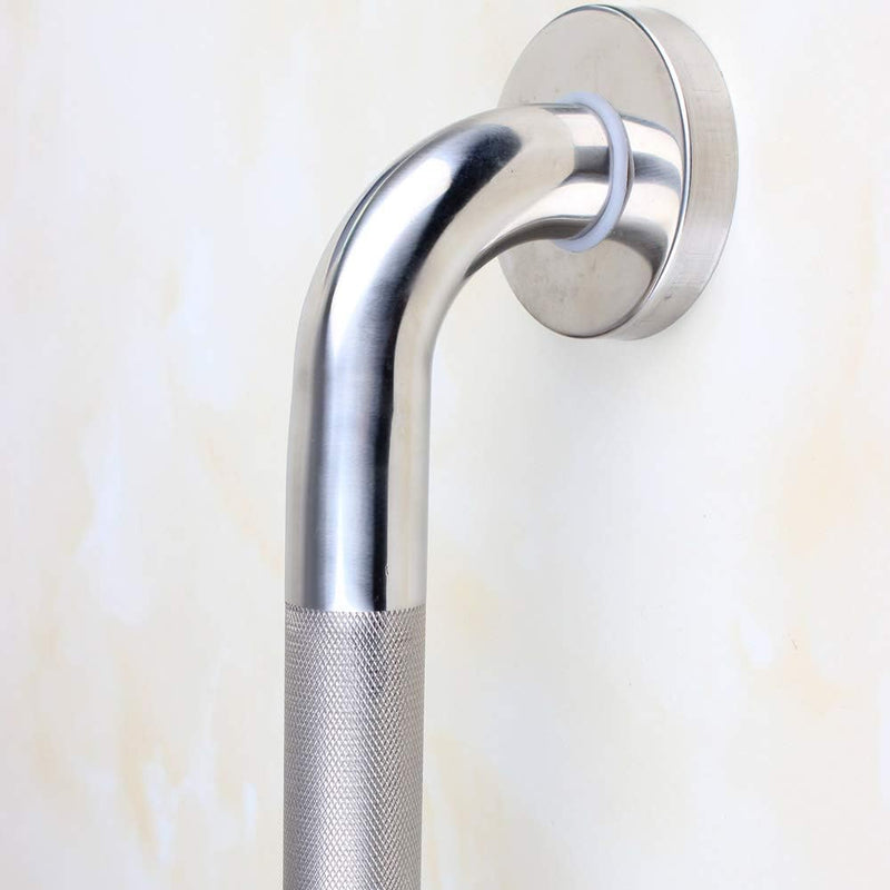 12-inch Knurled Bathroom Grab Bar, Shower Saftey Bar, Toilet Grab Bars for Seniors, Door Handle, Anti-Slip Design, Brushed Nickel finishes 12 Inch