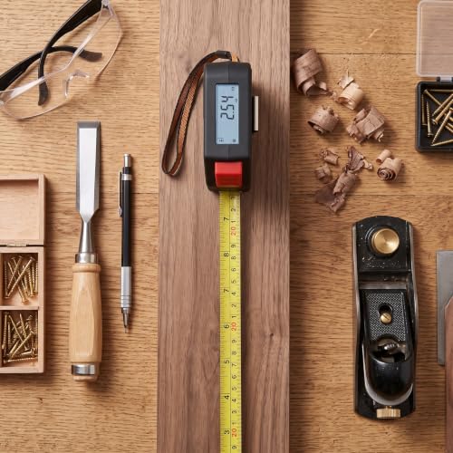 Digital Tape Measure - Electronic Measuring Tape with LCD Display, 5m (16ft) Portable Woodworking Ruler