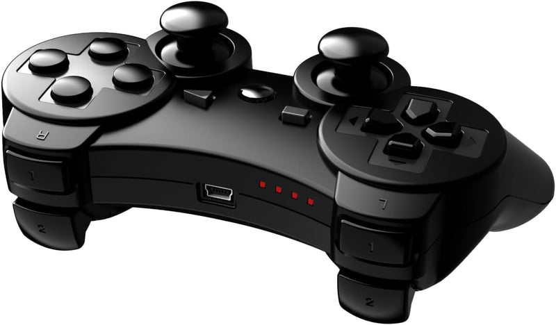 MOVONE wireless Controller for ps3 Rechargeable Game Wireless Controller 2Pack with2 Charging Cables, Compatible with Playstation3 White+black
