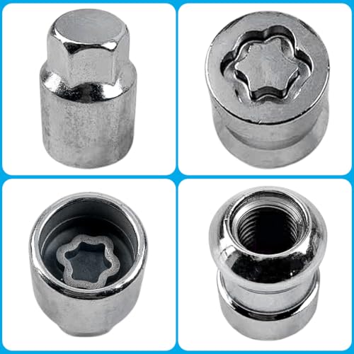 Wheel Lock Lug Nut Set Anti Theft Key Chrome Fit for Honda CR V for Civic for Accord Replace 08W42SCV101 08W42SCV100 08W42SCV102