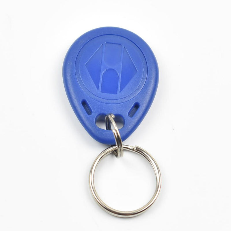 Blue 100pcs 125Khz Proximity ID Card Chip TK EM 4100 RFID Tag Key Fob Keyfobs Keychain Ring Token for Access Control (NOT for Video Intercom)