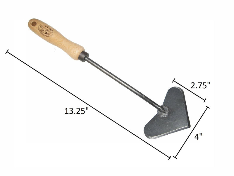 DeWit Heart-Shaped Hand Hoe with Short Handle Hand Tool