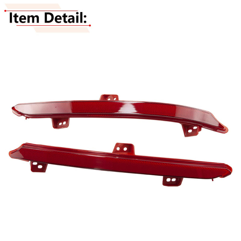 RLB-HILON Rear Bumper Reflector Compatible with Honda Accord 2018 2019 2020 2021 2022 Year, for HO1184113 HO1185113 33555-TVA-A01 33505-TVA-A01, for Driver and Passenger Side