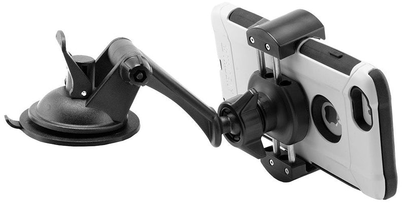 ARKON Mounts Sticky Suction Mount with RoadVise Phone Holder For Cars and Trucks, Fully Adjustable with Powerful Suction Mount or Dash Mounting, Fits iPhone, Galaxy, Note & more