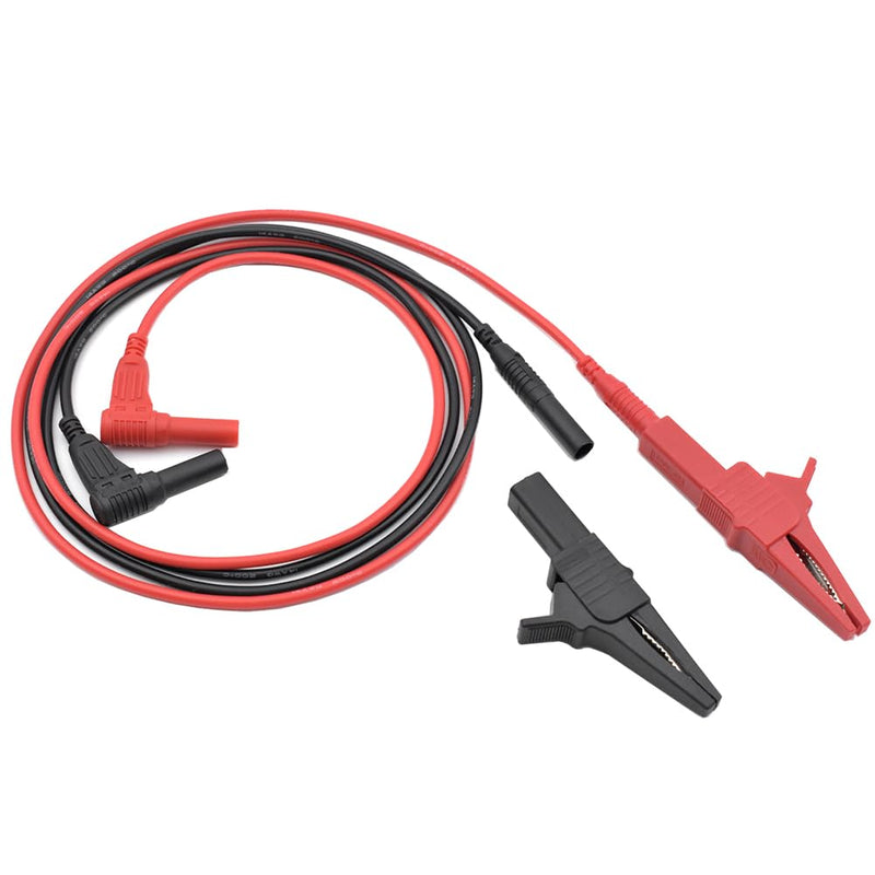 4Pcs Alligator Clip Test Lead Kit 14 AWG Heavy-Duty 4mm Banana Plug Replacement Leads,Silicone Jumpire Wires for Multimeter Meter Electrical Testing 3 Feet Test Lead Kit 4Pcs