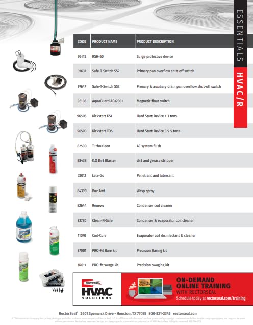 RectorSeal Safe-T-Switch 97637 Condensate Overflow Switch, Easy Access, Condensate Drain Shut Off System, Magnetic Reed Switch, HVAC, Includes 3/4" Adapter
