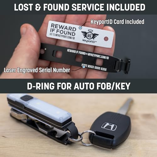  [AUSTRALIA] - Keyport Essential Plus Kit: Pivot 2.0 Modular Key Organizer with Flashlight Black