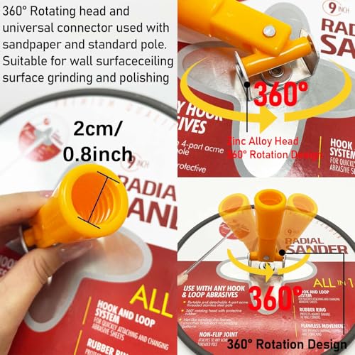 Drywall Sander 9 Inch Radial Round Sander Set 9'' Drywall Sander A Set