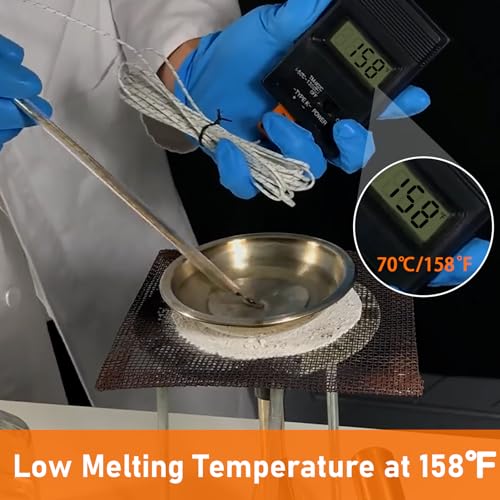 1 Lb Cerrosafe Metal | Low-Melting Point 158-190℉ Bismuth-Based Alloy Ingot | Ideal for Barrel Casting, Measuring, Chamber Casting | Easy to Melt Compatible with Wood's Metal Applications (1 Pound) 1 Pound