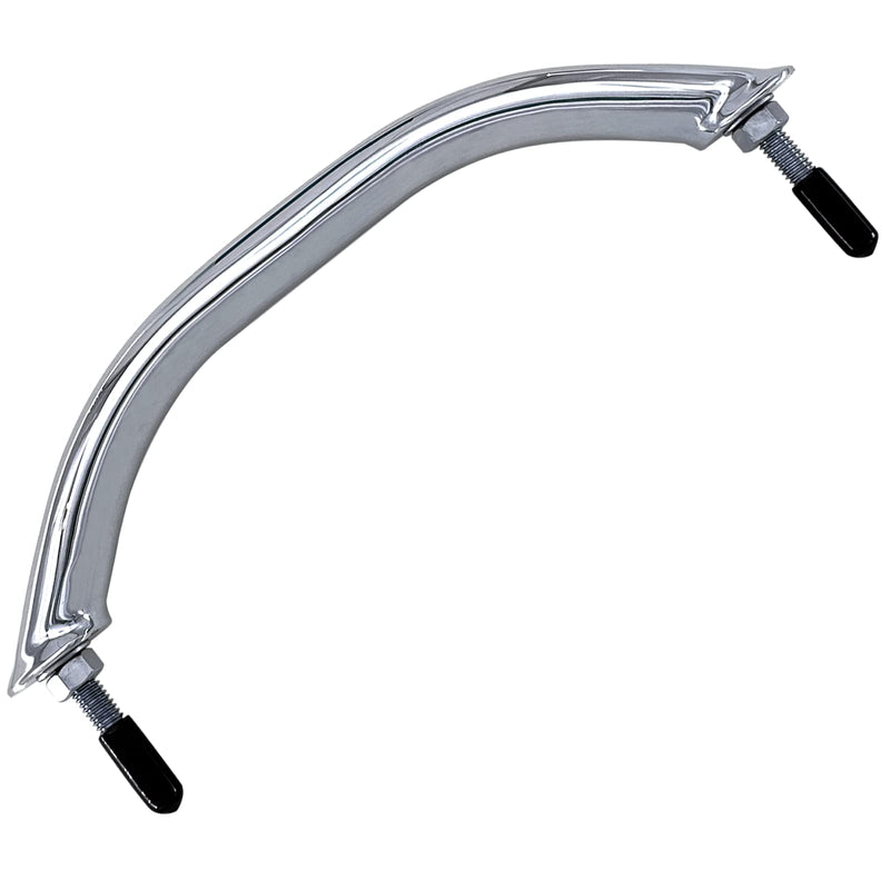 ISURE MARINE Boat 316 Stainless Steel 8-3/4'' Boat Polished Grab Handle Oval Tube Grab Bar Handrail for Marine Yacht RV