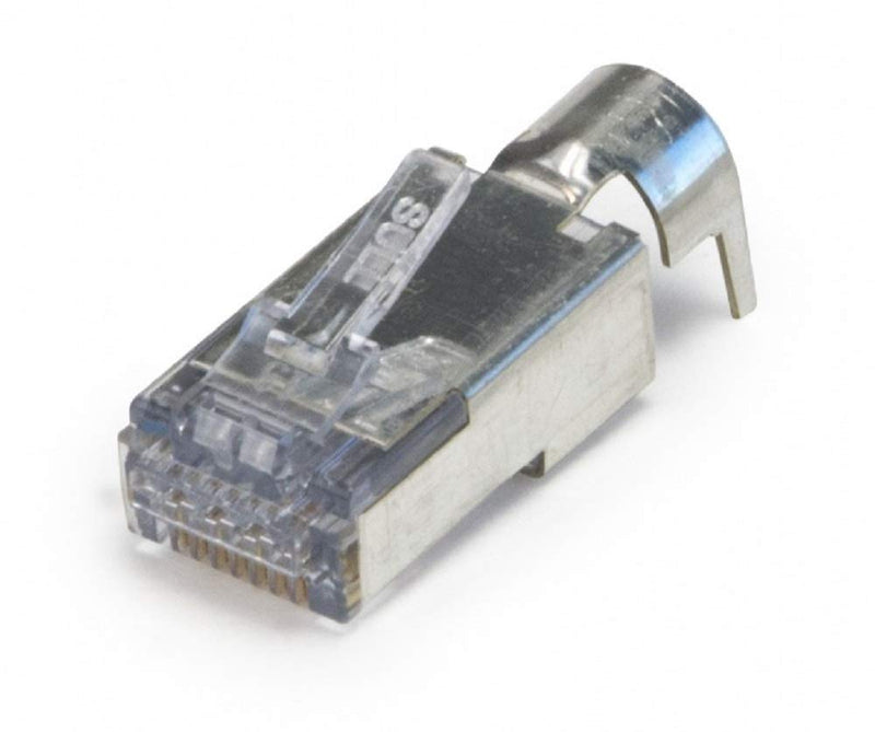 Platinum Tools Ezex44 Shielded RJ45 External Ground Connector 25/Clamshell Accessory Box (100025C)