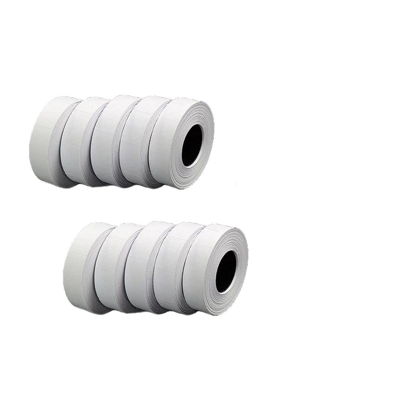 JIAYING Double Line Price Label Paper for MX-6600，20 Rolls ofWhite Price Label Paper 20 Rolls Paper