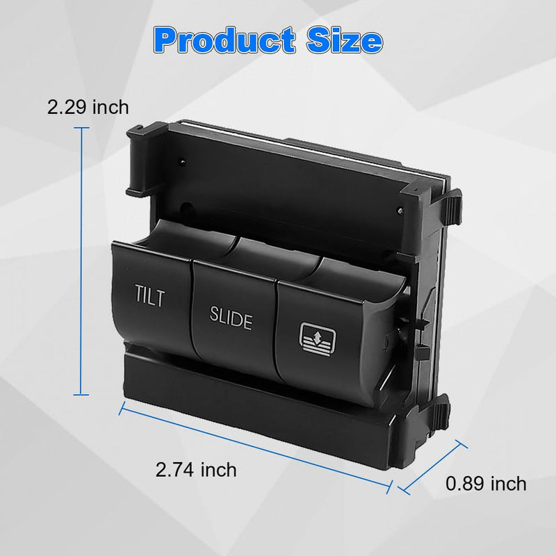 Sunroof Overhead Console Switch Replacement for BB5Z-15B691-AA SW6844 Compatible with Ford Explorer 2.0L 2012-2015, Explorer 2.3L 2016-2017, Explorer 3.5L 2011-2017 Sliding Window Sunroof Switch