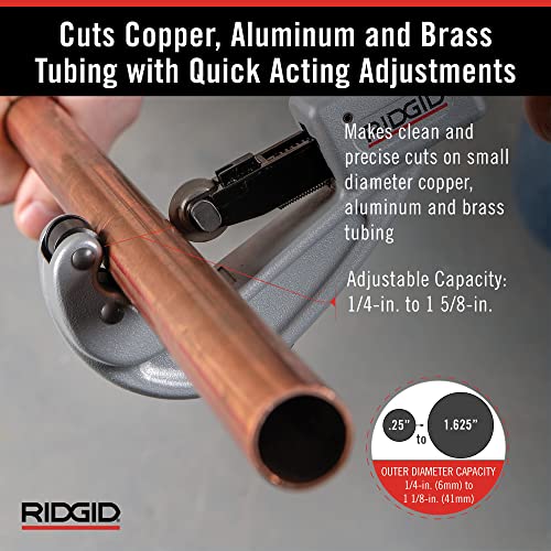 Ridgid 151 1/4" to 1-5/8" Quick Acting Tubing Cutter, Small
