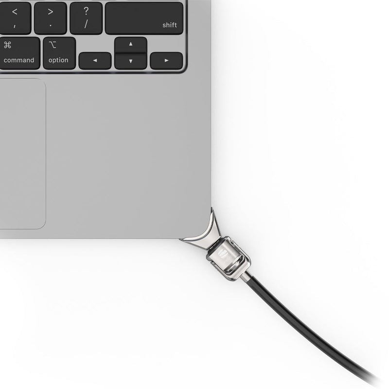 Compulocks Ledge Adapter for MacBook Air 15-inch (M2/M3/M4/M5) (Corner Lock) with Keyed Cable Lock | Secure aluminum MacBook security lock by Compulocks