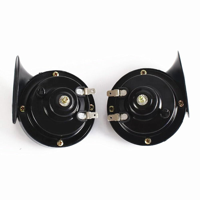 Universal 12V 48V 60V Snail Horn Siren Waterproof Electric Air Horn for Motorcycle Auto Car Scooter Connect to the phone to play music. (48V)