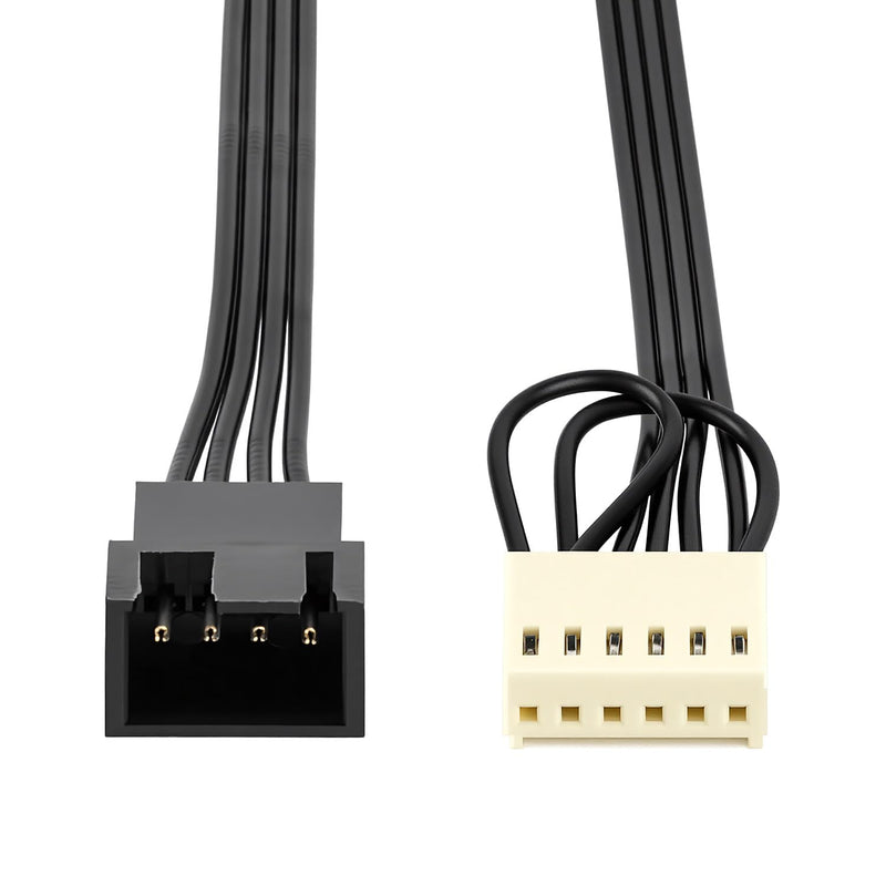 6-Pin to 4-Pin PWM CPU Fan Adapter Cable, PWM Fan Temperature Control Cable for HP Z440 Z640 Workstation Motherboard, 7.87" 6-Pin to 4-Pin Cooling Fan Cable (2 Pack)