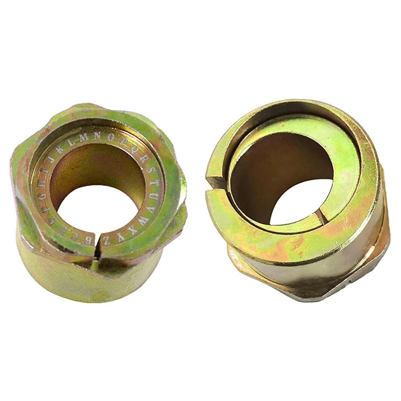 Pair (2 pack) Extreme Camber Caster Alignment Bushing Kit Front Caster/Camber Bushing Compatible with Ford Series Trucks F150 F250 F350 E150 4x4 & 2WD