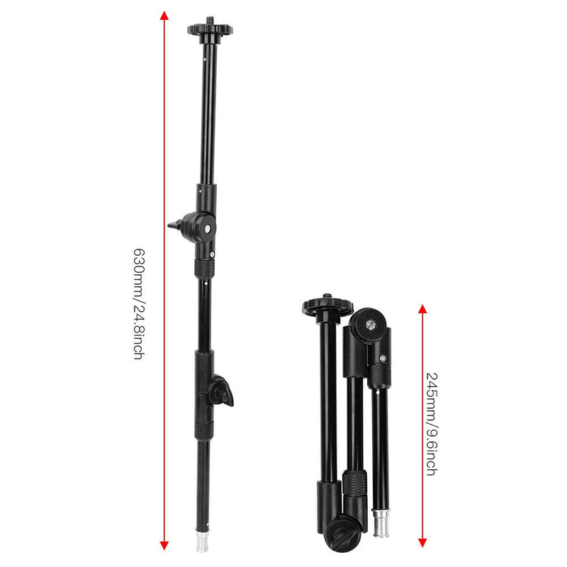 Three-Section Magic Arm,Adjustable Extension Articulated Arm Camera Extension Bracket with 1/4 & 3/8 Screw Hole Metal Lock Sleeve for Photography Lovers