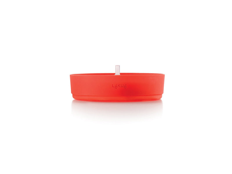 Lékué Microwave Popcorn Maker | Standard | Red | Fast, Healthy Pop-Up Popcorn Bowl, Cooks 2-3 Servings in 3 mins | Folds Down to Save Space, No Oil Needed, Includes Fat-Free Recipes | Dishwasher Safe