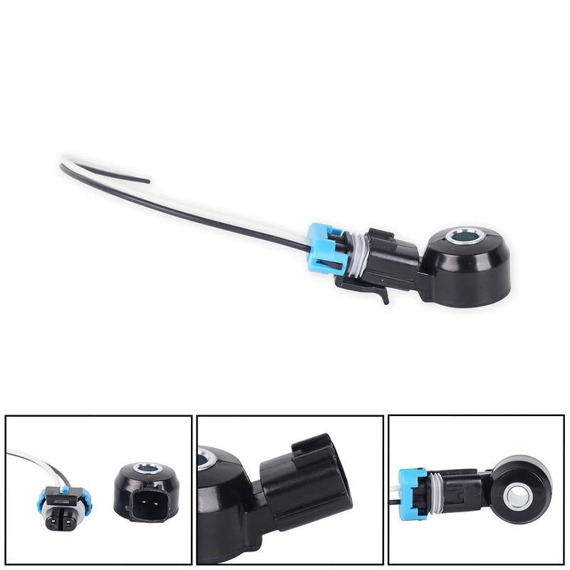 muge racing Knock Sensor 22060-7B000 with Wiring Harness Kit for Nissan Frontier Xterra Quest Villager Pathfinder 1999-2004 3.3L, 220607B000 Ignition Knock Sensor Kit Replacement, Black