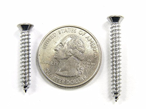 Retro-Motive #8 Phillips Oval Head Chrome Trim Screws- 1" to 1-3/4" Long- (100 Screws Total- 25 of Each Size) #2078