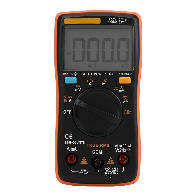 True RMS Digital Multimeter with Continuity & Diode Test, AC DC Voltage, Ammeter, Ohm Meter for Home, Automotive, Electrical Use