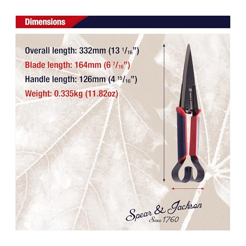 Spear & Jackson Razorsharp Topiary Shears – Precision Garden Shears for Pruning, Shaping, and Trimming Plants Classic