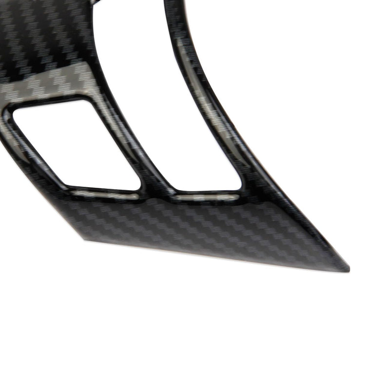 Carbon Fiber Style Interior Steering Wheel Trims Cover Accessoriess for 2006-2013 Chevy Corvette C6 (Both Sides Trim(for 06-11)) both sides trim(for 06-11)